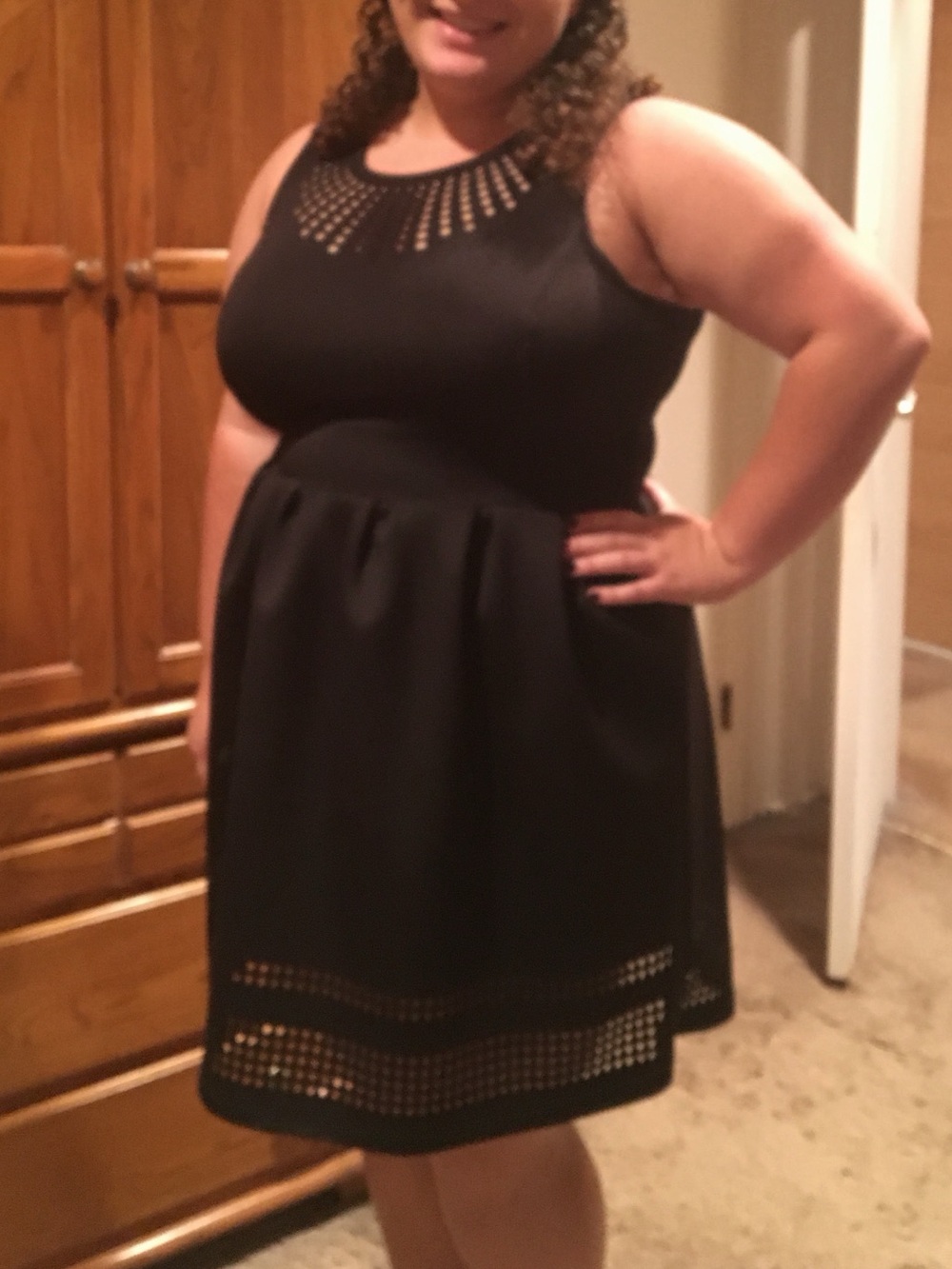 Apt. 9 Black Sleeveless Fit-and-Flare Dress